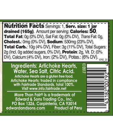 More Than Fair Whole Artichoke Hearts Jar - 9.8 oz | Buy Organic & Quality Artichokes - Buy Online on GoSupps.com