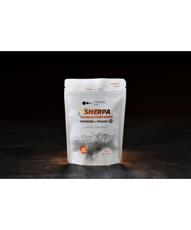 vSherpa Turmeric Curcumin with Piperine & Vitamin E 95% Curcuminoids for Antioxidant & Mobility Support, Enhanced Absorption, Premium Vegan, Non-GMO, Gluten-Free, GMP-Certified, 60 Capsules