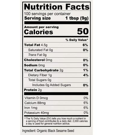 Anthony's Organic Black Sesame Seeds 2 lb - Raw & Unhulled - Gluten Free & Keto Friendly - Buy Online on GoSupps.com