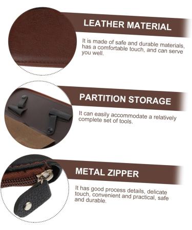 Buy Minkissy 3-Piece Scissor Pocket Accessories | Hairdressing Tool Storage Bag | Classic Leather Design for Hairdressers | Organize Your Hair Accessories - Buy Online on GoSupps.com