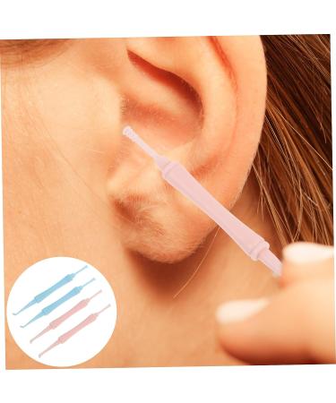Double-Headed Spiral Ear Wax Removal Tools - 4 Pc Kit | Ear Cleaning Kit for Earwax Removal | Plastic Ear Spoon Set - Random Color - Buy Online on GoSupps.com
