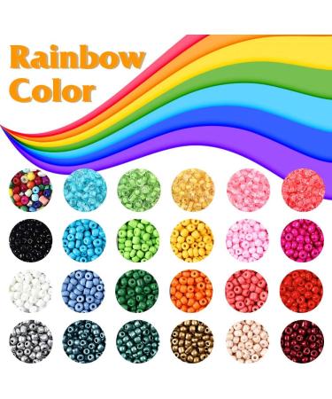 UOONY 8800pcs Beads Kit for Bracelet Making & Crafts - Glass Seed Beads, Letter Beads, Crystal String, Elastic String - Buy Online on GoSupps.com