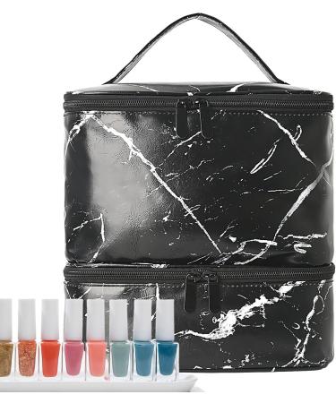 Sac De Rangement De Manucure - Sac d'alimentation Ongles De Rangement De L'organisateur Ongles Double Couche De Manucure | De Manucure Organisateur De Ongles 2 Couches De Range Noir - Buy Online on GoSupps.com