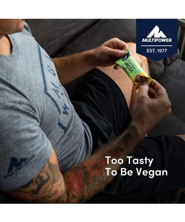Multipower Vegan Protein Layer Brownie Bar - 24% Protein Low-Calorie Fitness Snack - 15 x 55g Vegan Protein Bar - Buy Online on GoSupps.com