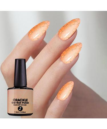  Bexdug Cracked Nail Effect - UV LED Lamp Base and Top Coat Gel for Cracked Nails - Smooth Texture Convenient for Travel School and Home - Buy Online on GoSupps.com