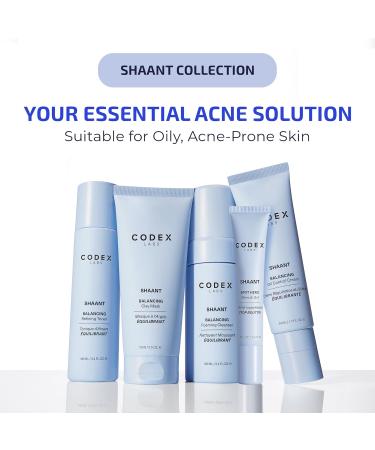 Buy Codex Labs Shaant Pore Purifying Face Scrub - Oil Control Exfoliator for Acne-Prone & Oily Skin - 2% Salicylic Acid - Vegan Cruelty-Free Skincare (100g) - International Shipping Available - Buy Online on GoSupps.com