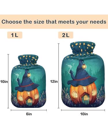 NAANLE Fairy House Punbis 1L Transparent Hot Water Bottle - Handheld Heating Bag for Pain Relief & Cold Therapy - Buy Online on GoSupps.com