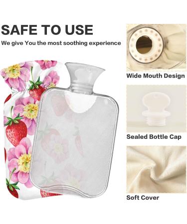 NAANLE Cherry Blossom Heat Bottle - 2L Transparent Hot Water Bottle for Pain Relief & Warmth | Ideal for Back Hands and Feet - Buy Online on GoSupps.com
