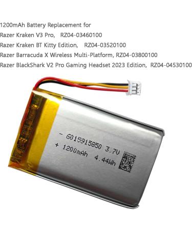 AOLIKES 1200mAh Battery Replacement for Razer Kraken V3 Pro & Other Headsets | High-Performance Power Solution - Buy Online on GoSupps.com