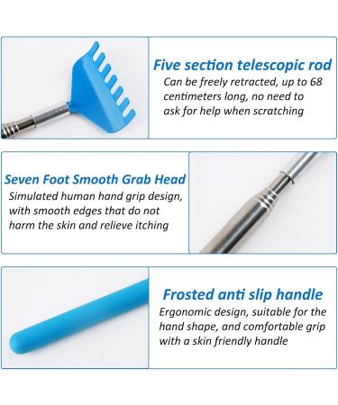 4-Piece Back Scratcher Set - Stainless Steel Telescopic Rods for Itching Relief | Perfect Gift for Men & Women | Ideal Christmas Present - Buy Online on GoSupps.com