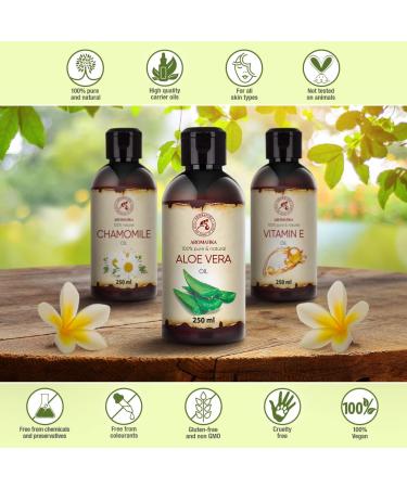Brasilian Aloe Barbadensis Oil 250ml - Skin & Face Care - Baby Safe - Pure Aloe Vera Oils - Buy Online on GoSupps.com