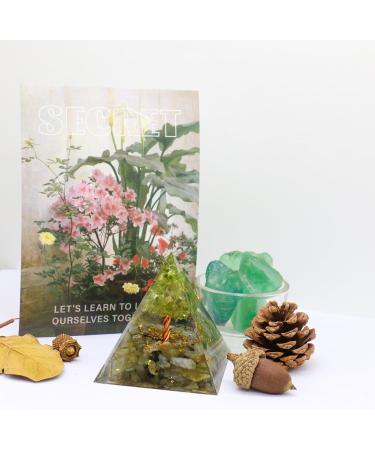 VMDDEKK Life Breek Orgonite Pyramid with Moonstone & Labradorite - Chakra Healing Crystal Gift for Friends - Buy Online on GoSupps.com