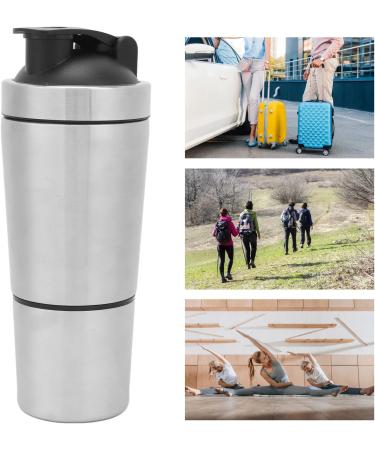Bouteille Shaker en Acier Inoxydable Tasse Bouche Vis de 591 Ml avec Couvercle L' chelle pour les Activit s de Plein Air les Voyages les Aires de Jeux de Gym - Buy Online on GoSupps.com