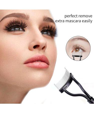 DALAETUS 13 Pcs Stainless Steel Lash Curler Set Eyelash Curler with Silicone Pad Steel Eyelash Brush Eyelash Comb Disposable Brushes Assist Clip Partial Curler for Women - Buy Online on GoSupps.com