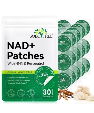 WeiWeiLa NAD+ Patches 30 Count Resveratrol AntiAging Skin Patches 8 Hour Energy Boost Patch with NAC & CoQ10 Transdermal NAD Supplement for Cellular Renewal