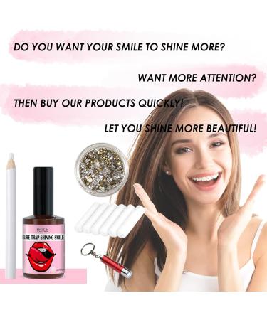 DIY Tooth Gemstone Set | Tooth Jewelry Kit with Glue | Reflective Tooth Decoration Gems - Buy Online on GoSupps.com