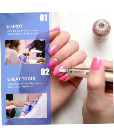 Healeved 1set Nail Polisher Nail Art Tool Inflatable Headband Nail Polishing Heads Nail Drill Grinding Tools Carbide Drill Bits Nail Tools Nail File Bits Pedicure Tungsten Steel Head - Buy Online on GoSupps.com