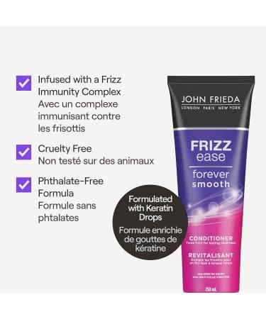 John Frieda frizz Ease Forever Smooth Shampoo and Conditioner & John Frieda Frizz Ease Secret Weapon Touch-up Cr me (250 mL + 115mL) - Buy Online on GoSupps.com