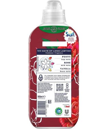 Comfort Creation Concentrated Fabric Conditioner with 100 Days of Long Lasting Fragrance and Softness Intense Liquid Fabric Softener 30 Washes 900 ml (Peony & Rose Buy 2) - Buy Online on GoSupps.com
