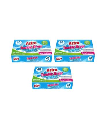 Fresh Linen Tumble Dryer Sheets 120 Sheets Long Lasting Fragrance and Softness