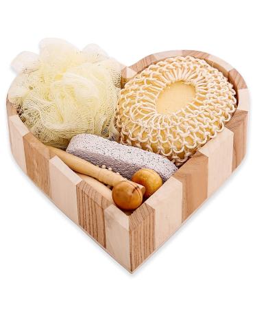 Bath Gift Set Birthday Gifts Bath & Shower Spa Basket Gift Set for Women for Body Back Legs and Foot Small