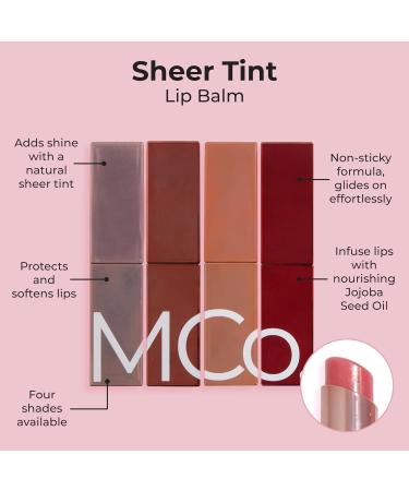 MCoBeauty Sheer Tint Lip Balm - Bella Vita | Nourishing Vegan Cruelty-Free Lip Care for Healthy Luscious Lips - Shop Internationally - Buy Online on GoSupps.com
