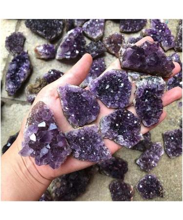 for 200-500gNatural Amethyst Crystal Cluster Quartz Raw Crystals Decoration Ornament Purple Feng Shui Ore Minera - Buy Online on GoSupps.com