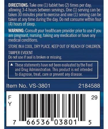 BodyTech Natural Caffeine - Supports Energy Focus & Endurance - 200mg per Tablet (100 Tablets) - Buy Online on GoSupps.com