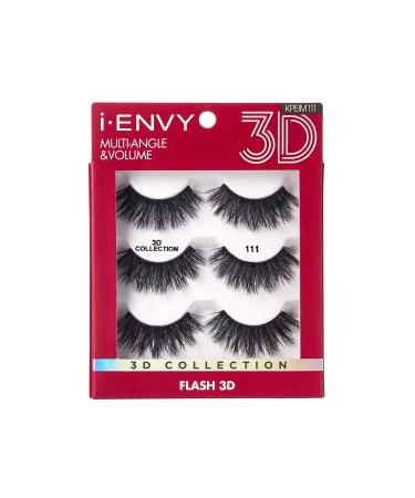 iEnvy False Eyelashes 3 Pairs Fluffy and Natural Multiangle and Volume Faux Mink Lashes (11) KPEIM111