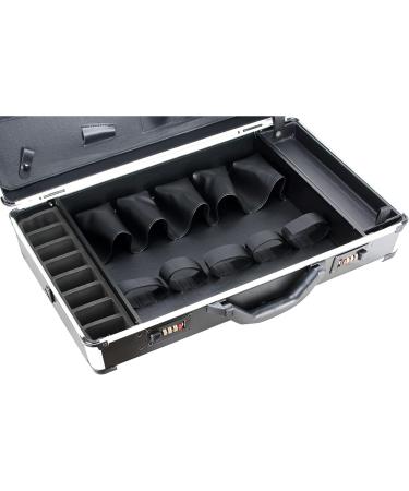 Buy VER Beauty Barber Case | Lightweight Hair Tool Organizer | Durable Cosmetology Supplies | Portable Aluminium Finish | Roomy for Clippers & Shears - Buy Online on GoSupps.com