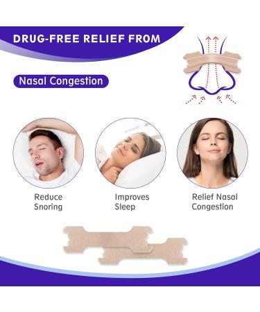 Nose Plaster Snoring Solution - Anti-Snore Nasal Strips for Blocked Nose Relief (30 Pieces) - Drug-Free Extra Strong for Sports & Sleep - Buy Online on GoSupps.com