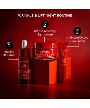 Apivita Beevine Elixir Wrinkle Lift Eye & Lip Cream - Advanced Anti-Aging Collagen Boost Polyphenols & Goji Berry - 0.51 oz - Shop Internationally - Buy Online on GoSupps.com