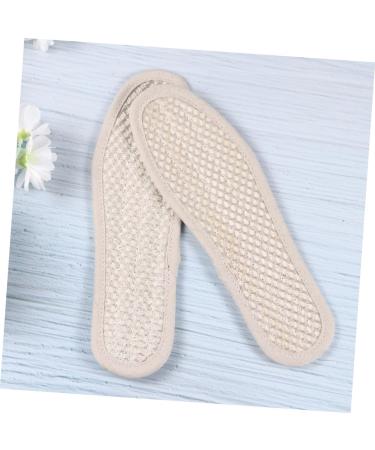 Beaupretty Charcoal Loofah Insoles - Breathable Foot Care Inserts for Plantar Support | Sweat Absorbing Cushion Shoe Inserts (Beige 27x9.5cm) - International Shipping Available - Buy Online on GoSupps.com
