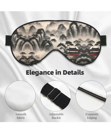 Buy Landscape Painting Print Eye Mask - Ultra-Soft Light-Blocking for Comfort & Restful Sleep | International Shipping - Buy Online on GoSupps.com