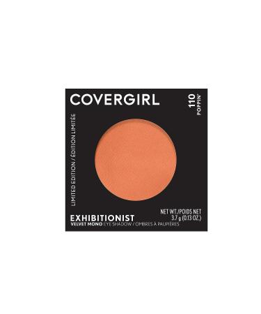 COVERGIRL Exhibitionist Velvet Mono Eye Shadow Poppin' Poppin' 0.13 oz - Long-lasting, vibrant eye color in a single pack - Buy Online on GoSupps.com