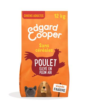 Edgard & Cooper Dog Food (Chicken 12kg) Grain Free Fresh Meat & Quality Protein Real Ingredients for Dogs Hypoallergenic No Added Sugars