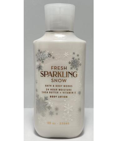 Bath & Body Works Fresh Sparkling Snow Body Lotion 8 Ounce Full SIze