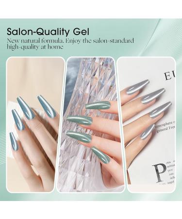 ADHERE 12ML Cat Eye Gel Nail Polish Set - Holographic Glitter Colors Soak Off LED Gel Kit for Nail Art & DIY Gifts | Half-City Blossoms Series - Buy Online on GoSupps.com