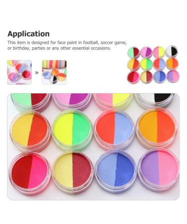 Shop Minkissy Two-Color Water-Soluble Face Paint Kit - 5 Sets of Washable Eye Shadow & Makeup Pigments for Colorful Decor - Buy Online on GoSupps.com