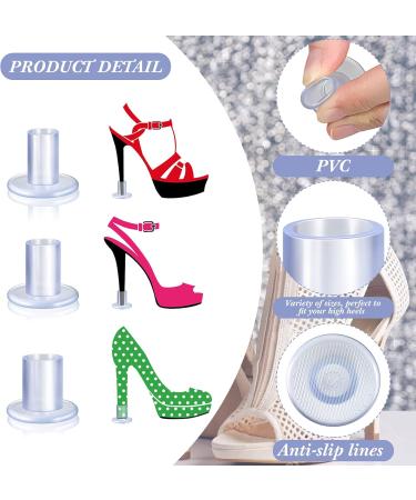 6 Pairs High Heels Protector - Transparent Shoe Stoppers for Women | Wedding & Outdoor Use - 3 Sizes Available - Buy Online on GoSupps.com