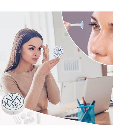 New York Baseball Contact Lens Storage Kit - Portable Cute Round Case with Mirror - Buy Online on GoSupps.com