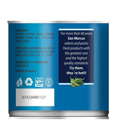 San Marcos Whole Jalape o 11 Oz - Pack of 12 | Authentic Flavor in 11 Ounce Jar - Buy Online on GoSupps.com