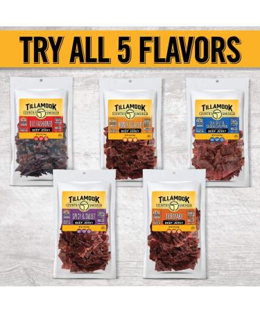 Tillamook Country Smoker Honey Glazed Beef Jerky - 10oz Real Hardwood Smoked - Buy Online on GoSupps.com