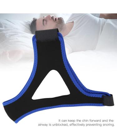Buy Anti-Snoring Breathable Jaw Support Belt - Adjustable Comfort (Black/Blue) for Better Sleep - Buy Online on GoSupps.com