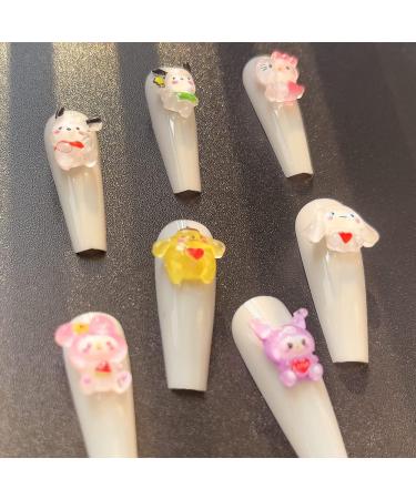 56PCS Kawaii Nail Art Charms: Cute Cat Resin Jelly Gummy Candy Slime Making Ornament DIY Decor - Buy Online on GoSupps.com