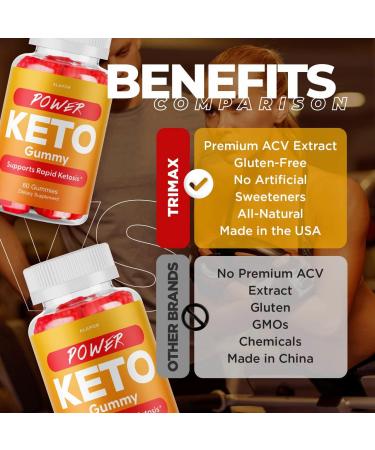 Power Keto ACV Gummies - Advanced Formula for Health - 30 Day Supply - Buy Online on GoSupps.com