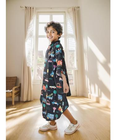 PERFEHAIR Kids Haircut Cape - Adjustable Comfortable Barber Cape for Boys & Girls - Cute Cars Design for Home & Salon Use - Buy Online on GoSupps.com