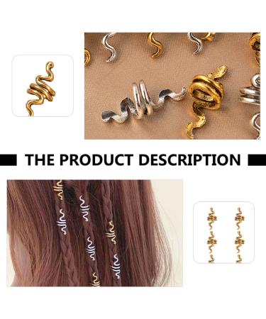 Buy Solustre Metal Dreadlocks Rings - Vintage Hair Tubes & Mushrooms | 9-Piece Set for DIY & Barber Salon - Buy Online on GoSupps.com