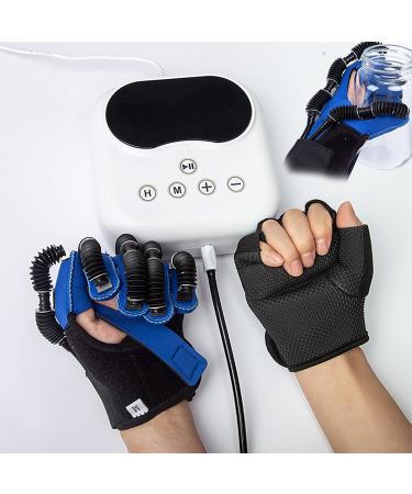 Stroke Hemiplegia Rehabilitation Training Equipment Rehabilitation Robot Gloves for Long-Term Relief Finger Cramps Right-XL Left Small