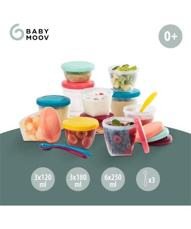Babymoov Babybols Multiset - 12 Baby Food Storage Containers & Soft Spoons - Buy Online on GoSupps.com